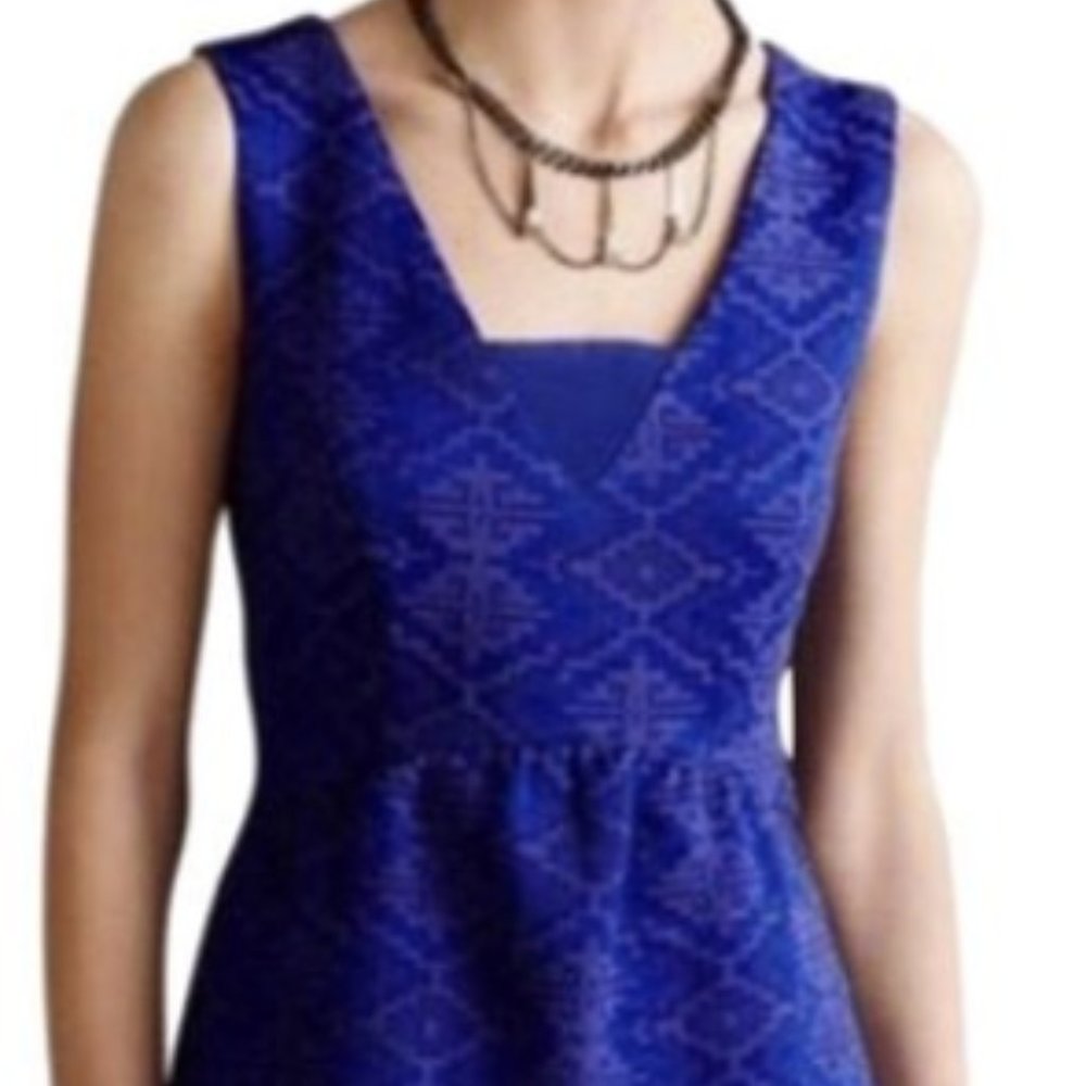 Anthropologie Maeve Purple Sheath Dress (Size 6)